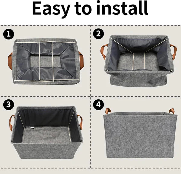 Foldable Wardrobe Organizer with Durable Handles