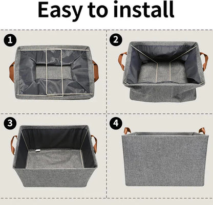 Foldable Wardrobe Organizer with Durable Handles