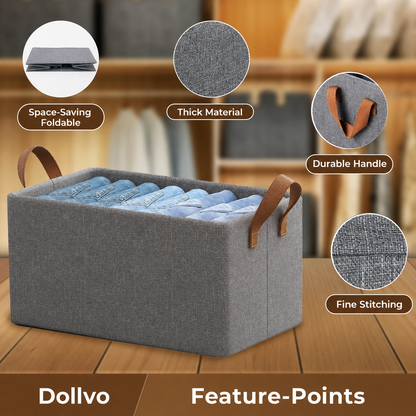 Foldable Wardrobe Organizer with Durable Handles