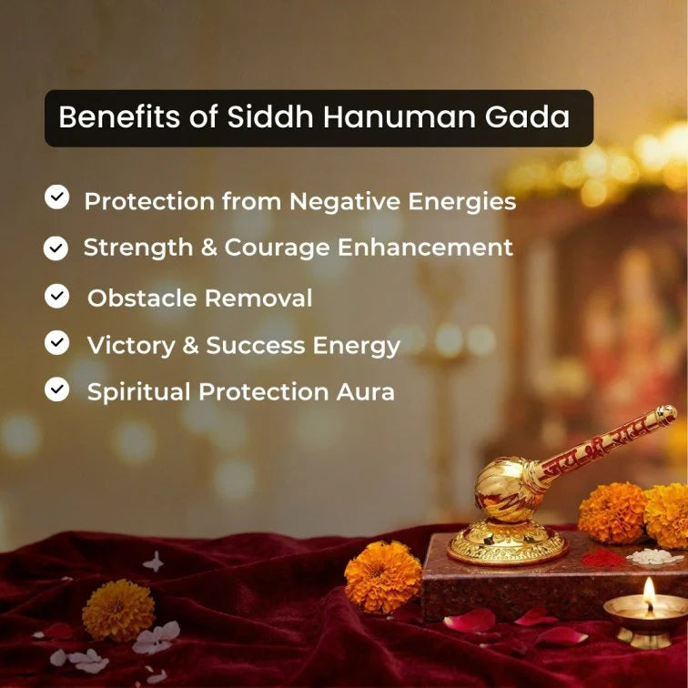 Sacred Siddh Divine Hanuman Gada Shakti aur suraksha ka pavitr pratik