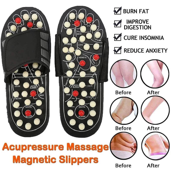 Spring Acupressure and Magnetic Therapy Massager Slipper