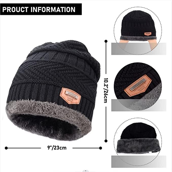 Trendy Winter Gym Cap with Cotton Glove Combo