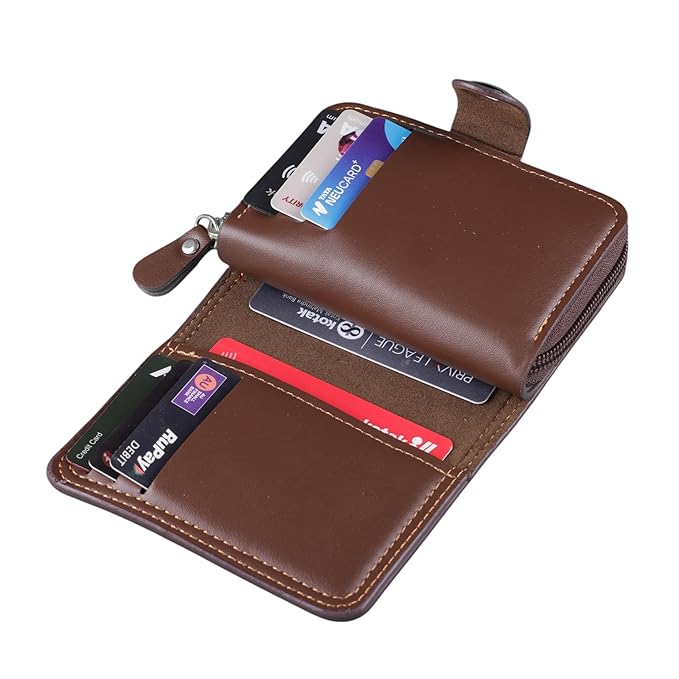 Classic Credit & Debit Business Card Holder Leather Wallet