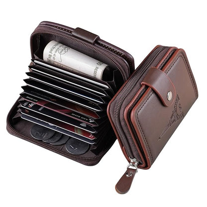 Classic Credit & Debit Business Card Holder Leather Wallet