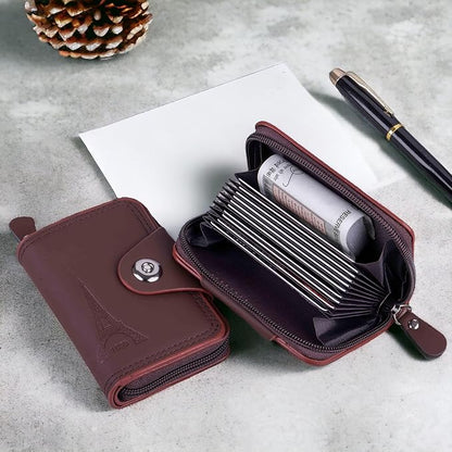 Classic Credit & Debit Business Card Holder Leather Wallet