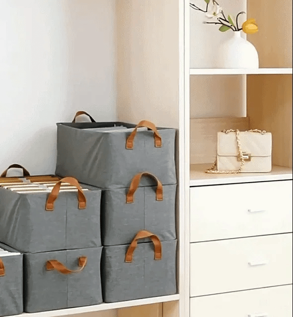 Foldable Wardrobe Organizer with Durable Handles