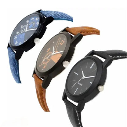 Classic Men Watches ( Pack of 3 )