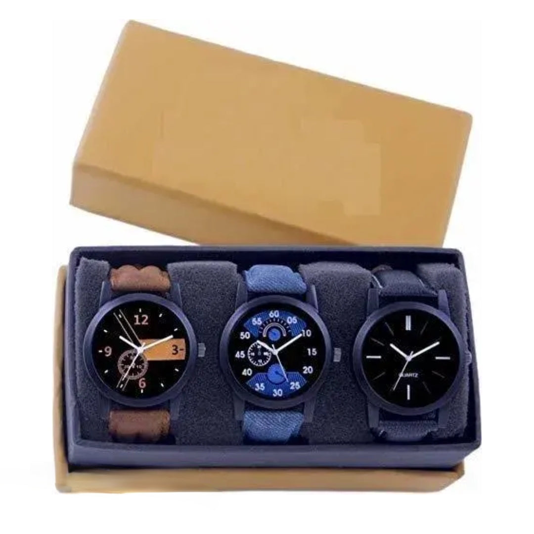 Classic Men Watches ( Pack of 3 )