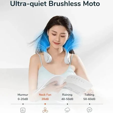 Portable Hands Free 360° Cooling USB Rechargeable Neck Fan