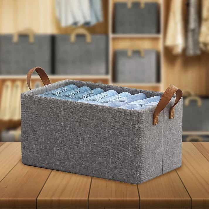 Foldable Wardrobe Organizer with Durable Handles