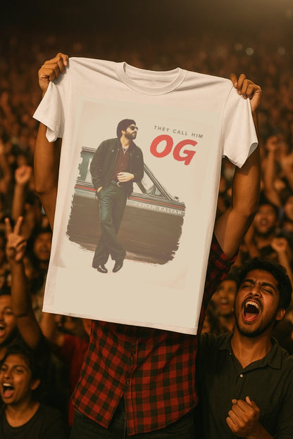 Print OG Pavan Kalyan Photo Printed T-Shirt.