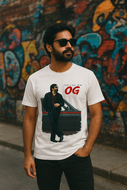 Print OG Pavan Kalyan Photo Printed T-Shirt.