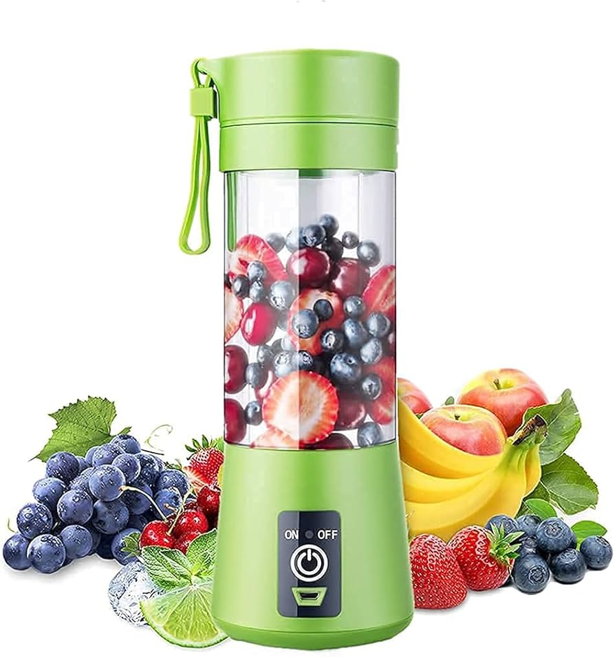 Portable USB Electric Juicer & Blender With 6 Stainless Steel Blades