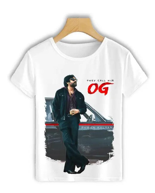 Print OG Pavan Kalyan Photo Printed T-Shirt.